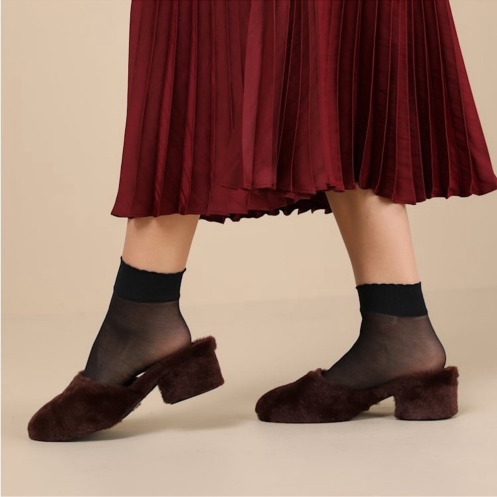 COCONUTS By Matisse Teddy Faux Fur Mule In Brown